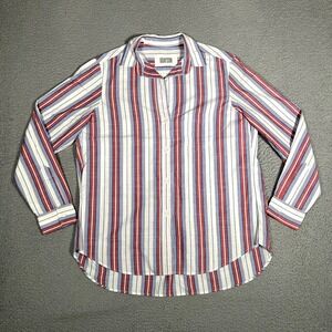 Frank & Eileen Grayson Shirt Womens 3 Hero Striped Button Up 100% Cotton Duchess